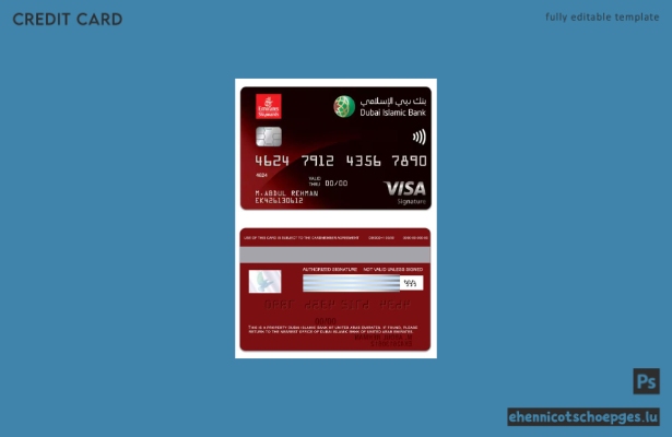 Vereinigte Arabische Emirate, Dubai Islamic Bank, Emirates Skywards, DIB Signature – Beispielvorschau
